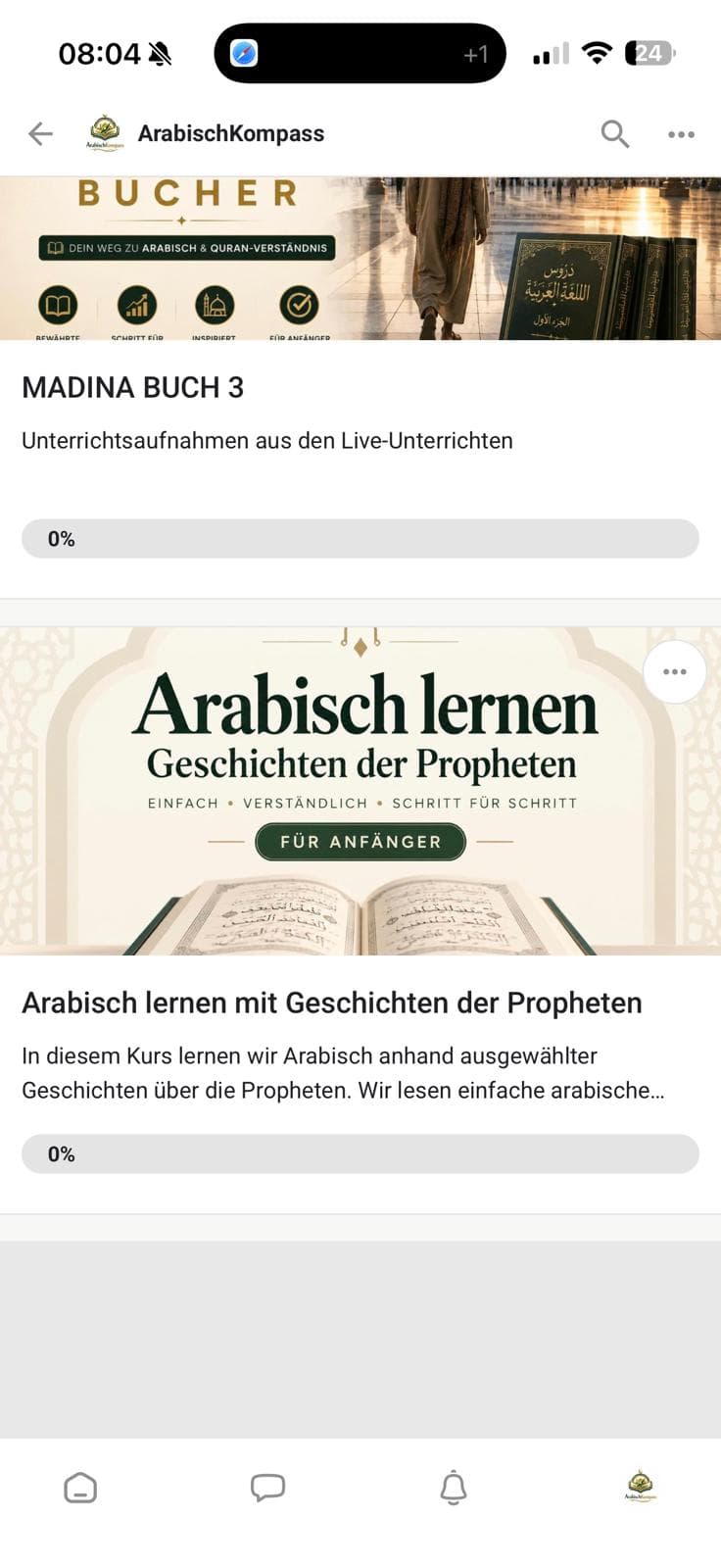 Original-Kursansicht: Arabisch lernen mit Geschichten der Propheten, für Anfänger